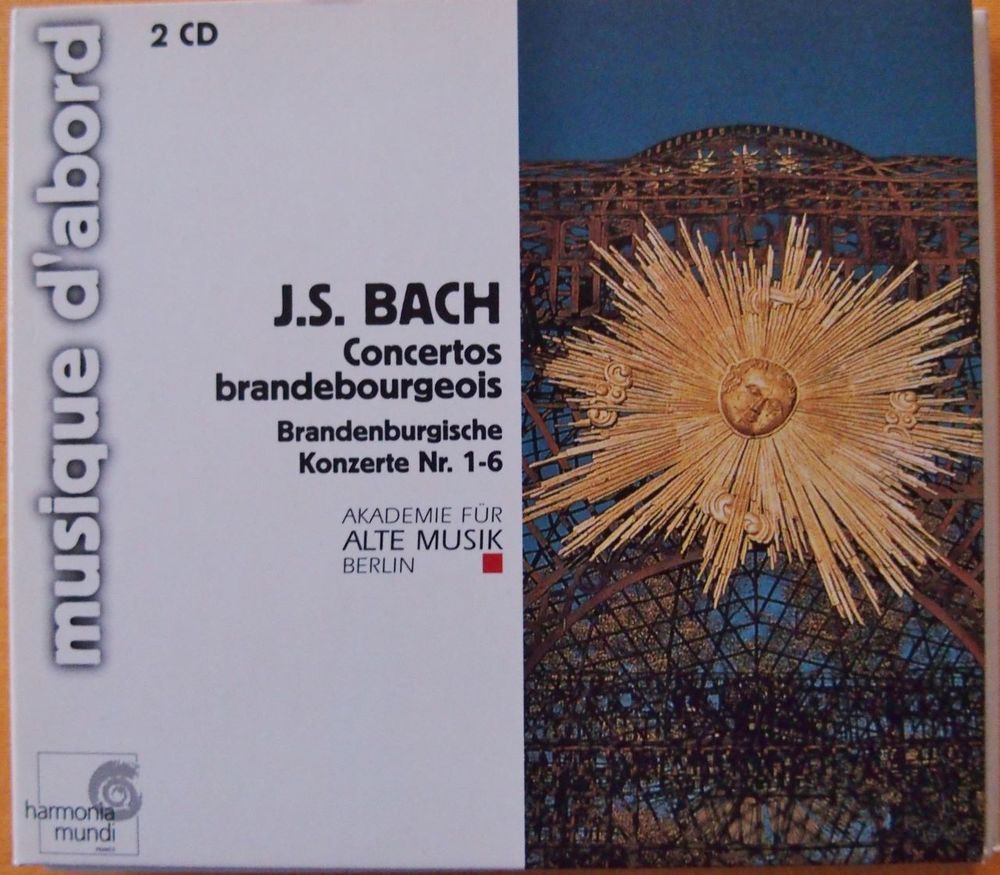 CD (2) BACH Concertos Brandebourgeois CD et vinyles