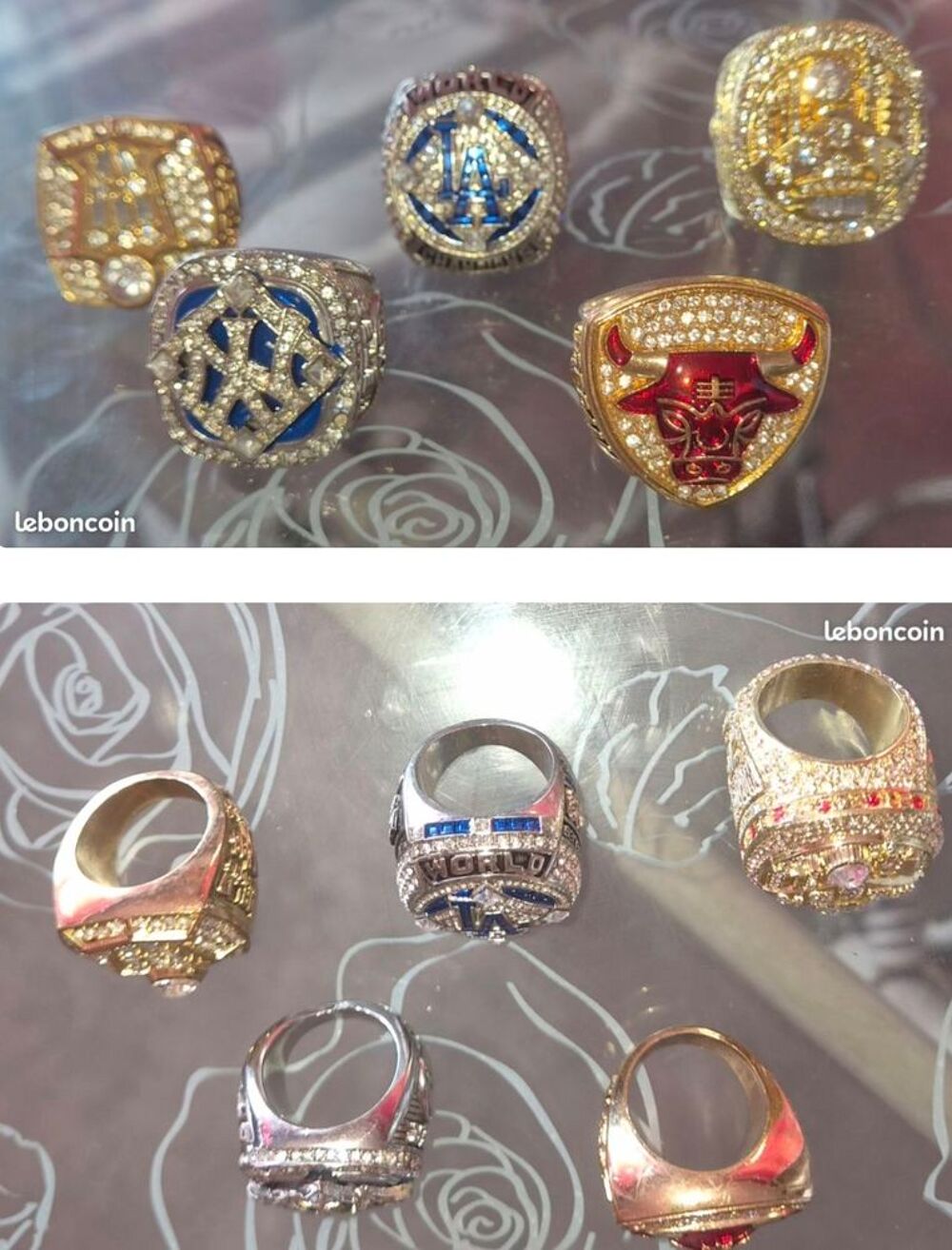 Lot de 5 grosse bagues Bijoux et montres