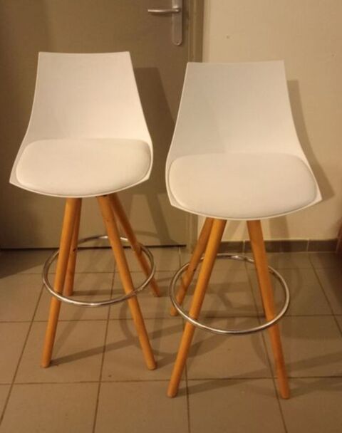 Lot de 2 tabourets,chaises de bar scandinaves 30 B�g�-la-Ville (01)