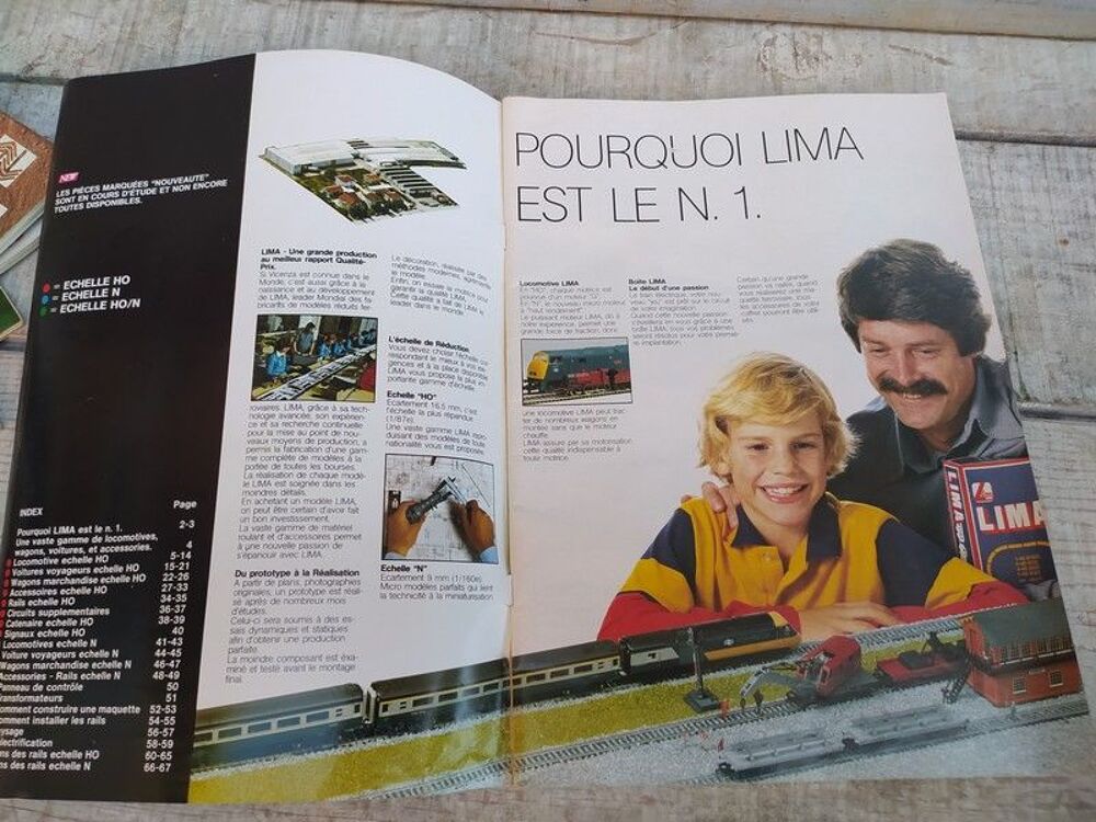 Catalogue Trains Lima HO 1982-1983 / Jouet locomotive Gare 