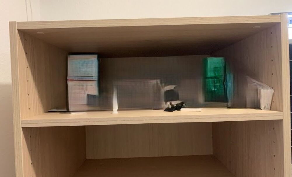 Caisson + 2 tablettes SPACEO Evo'M effet ch&ecirc;ne, Meubles