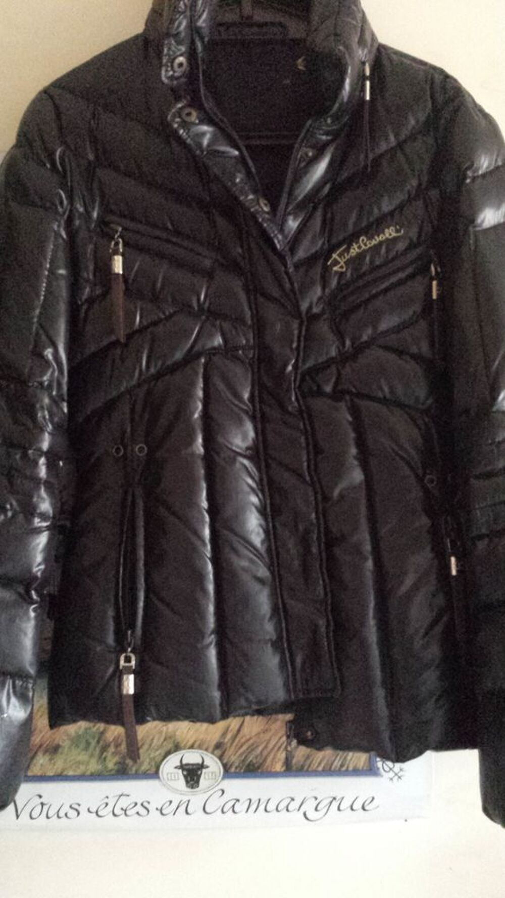 BLOUSON NOIR FEMME J"UST CAVALLI" Vêtements