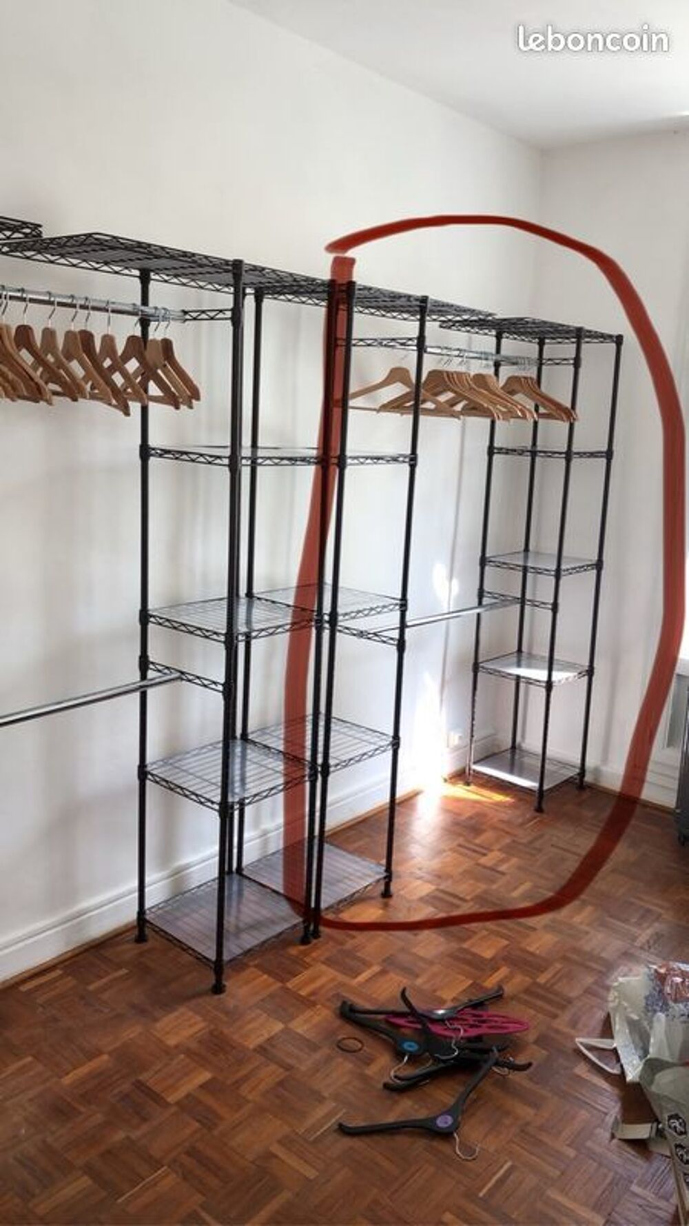 Dressing modulable m&eacute;tal chrom&eacute; Meubles