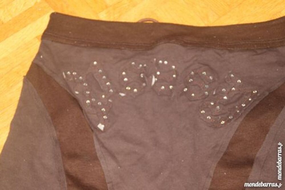 Jupe courte marron (V12) Vêtements