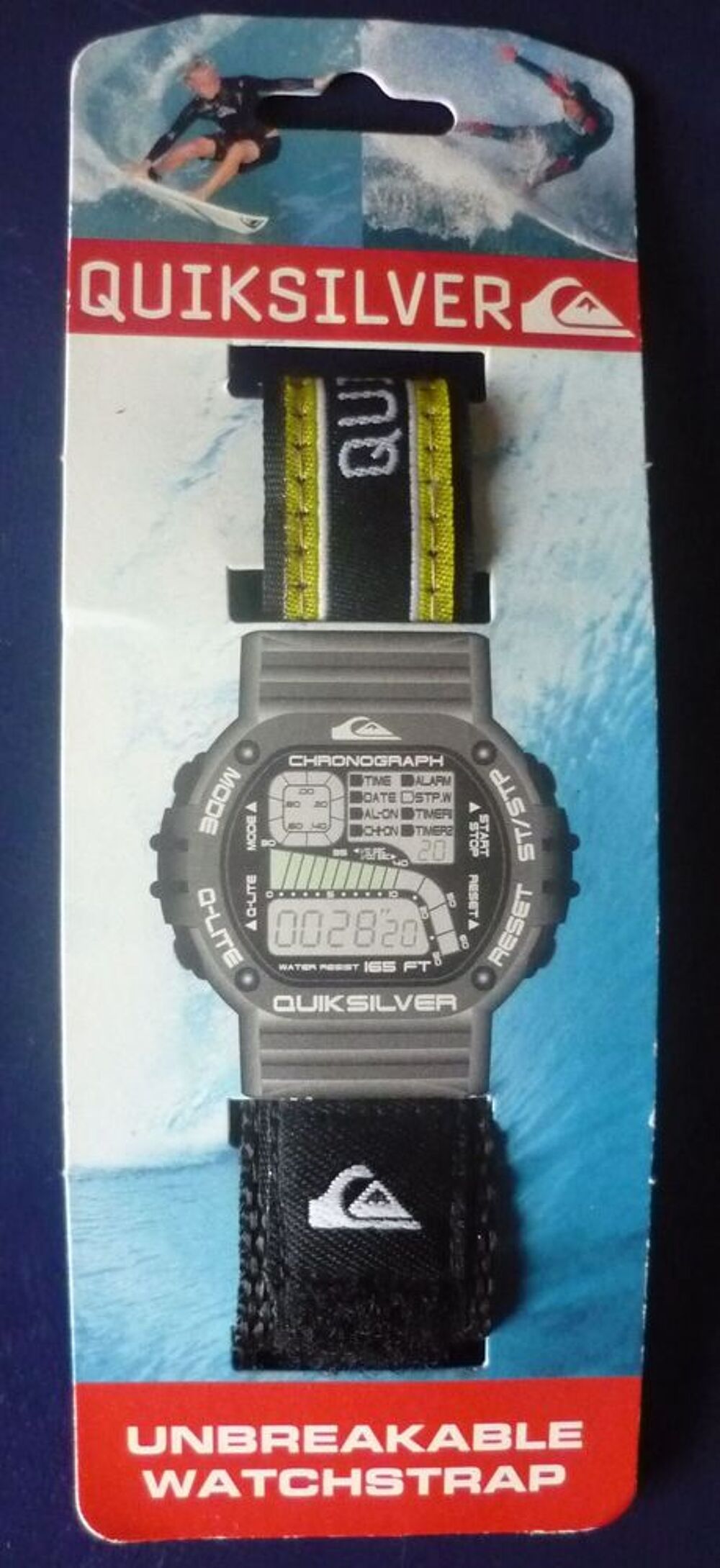 Bracelet de sport bracelet scrach Quiksilver Neuf Jaune Bijoux et montres