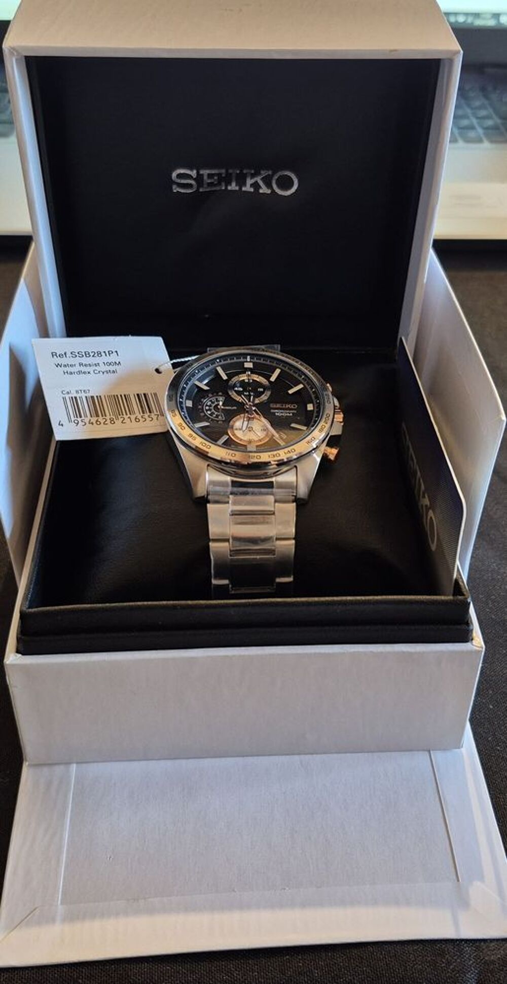 Montre Seiko Neuve SSB281P1 dans son coffret . Bijoux et montres
