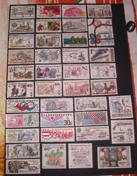Lot de 266 timbres diff�rents et oblit�r�s Tch�coslovaquie 6 Aillevillers-et-Lyaumont (70)