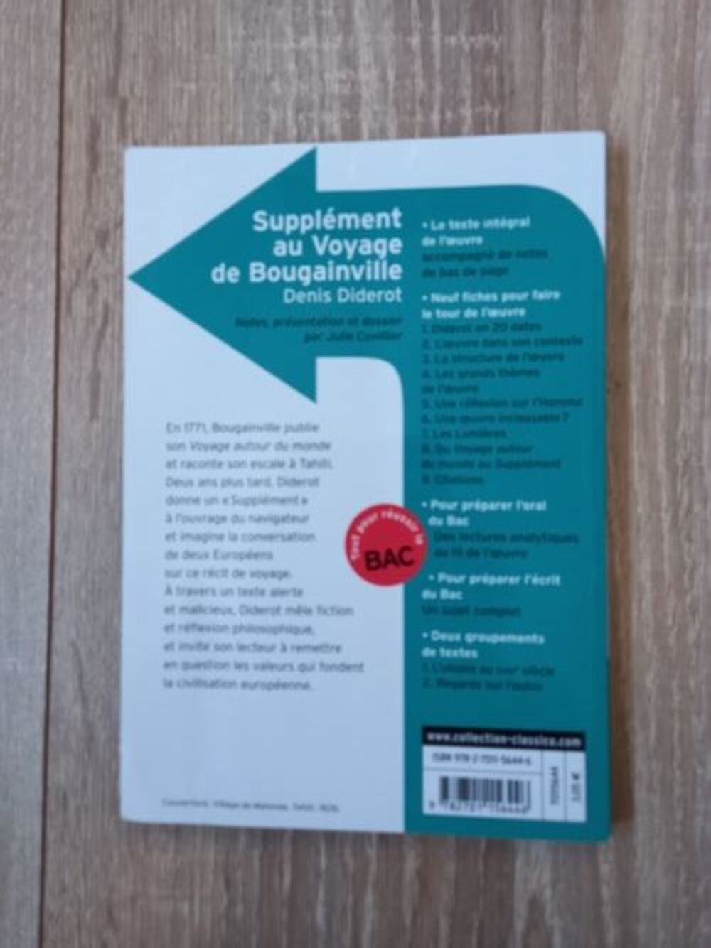 Livre Suppl&eacute;ment au voyage de Bougainville par Denis Diderot Livres et BD