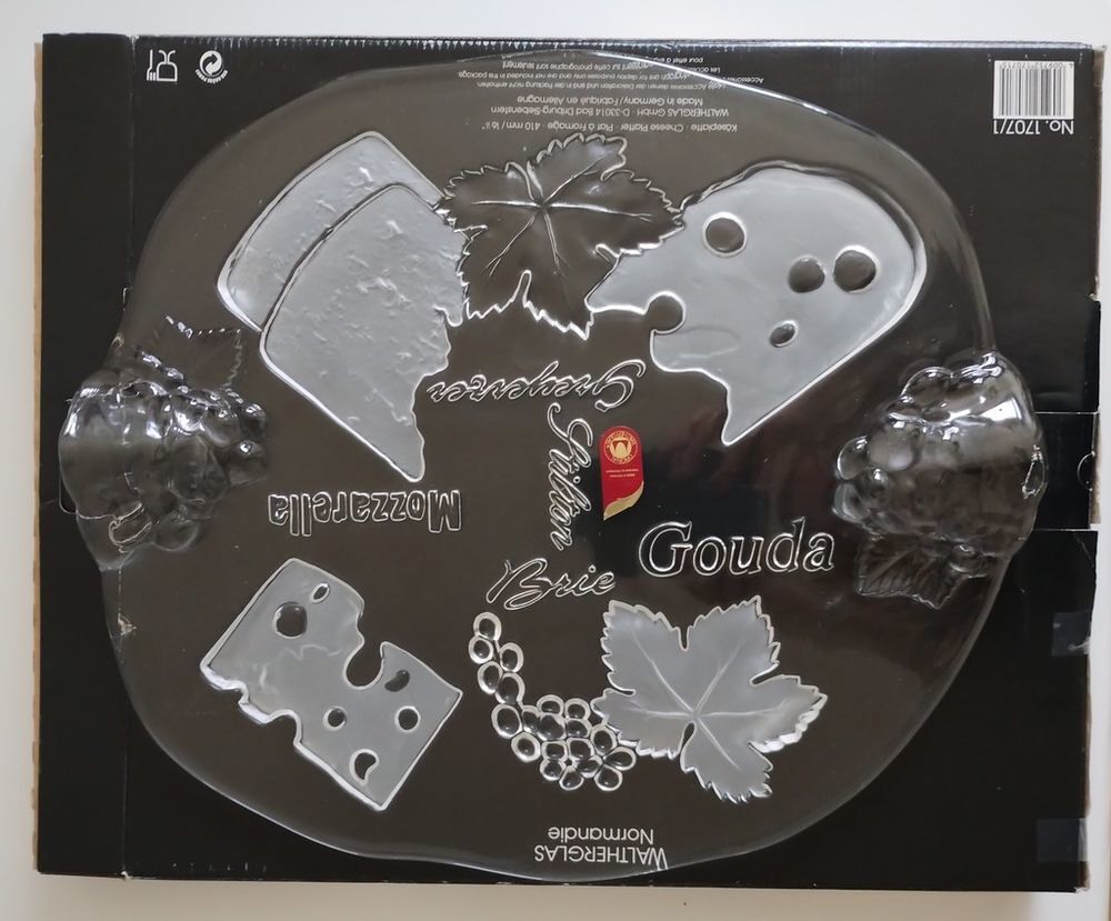 Plateau &agrave; fromage en verre Cuisine
