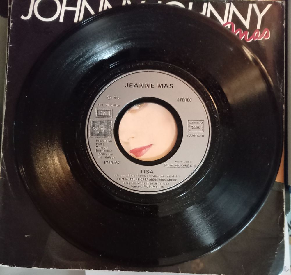 JEANNE MAS / 3 X DISQUES VYNIL 45 TOURS CD et vinyles
