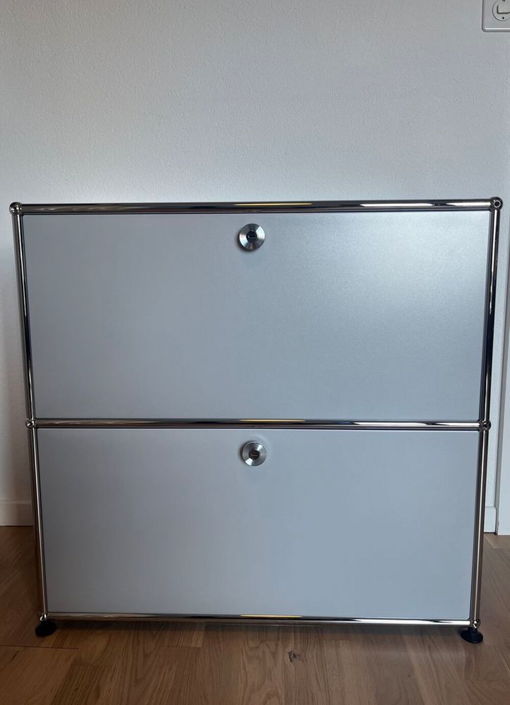 Commode USM Haller en Argent Mat (derni&egrave;res g&eacute;n&eacute;rations) Meubles