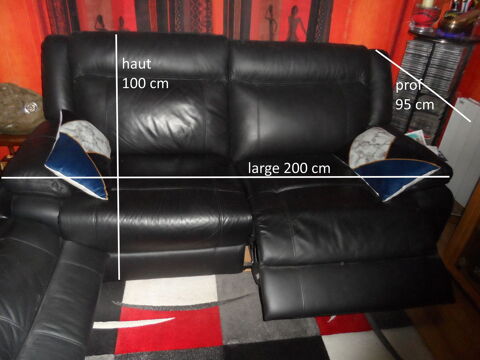  Canap Et Fauteuil Cuir Relaxant Confo tablemerisier marbre 390 Saint-Nicolas-d'Aliermont (76)