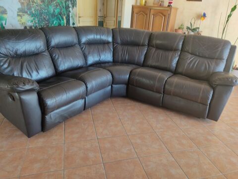 canap� cuir  marron   350 Cers (34)