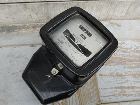 Ancien Compteur EDF Bak�lite Noir Vintage  39 Loches (37)