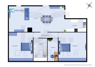  Appartement à vendre 3 pièces 76 m²