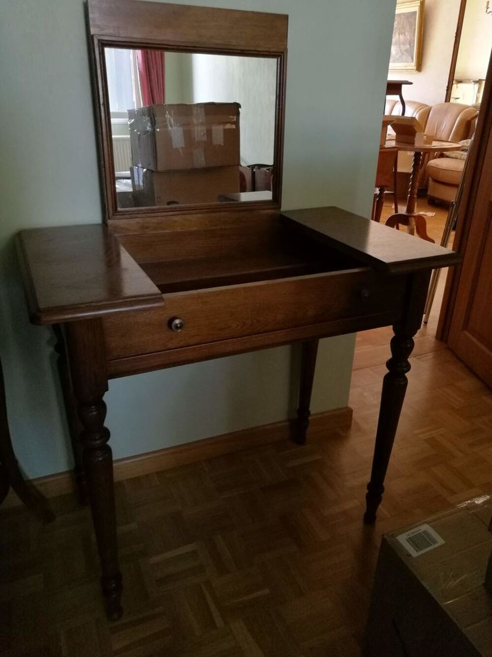 Coiffeuse bois avec miroir parfait &eacute;tat Meubles