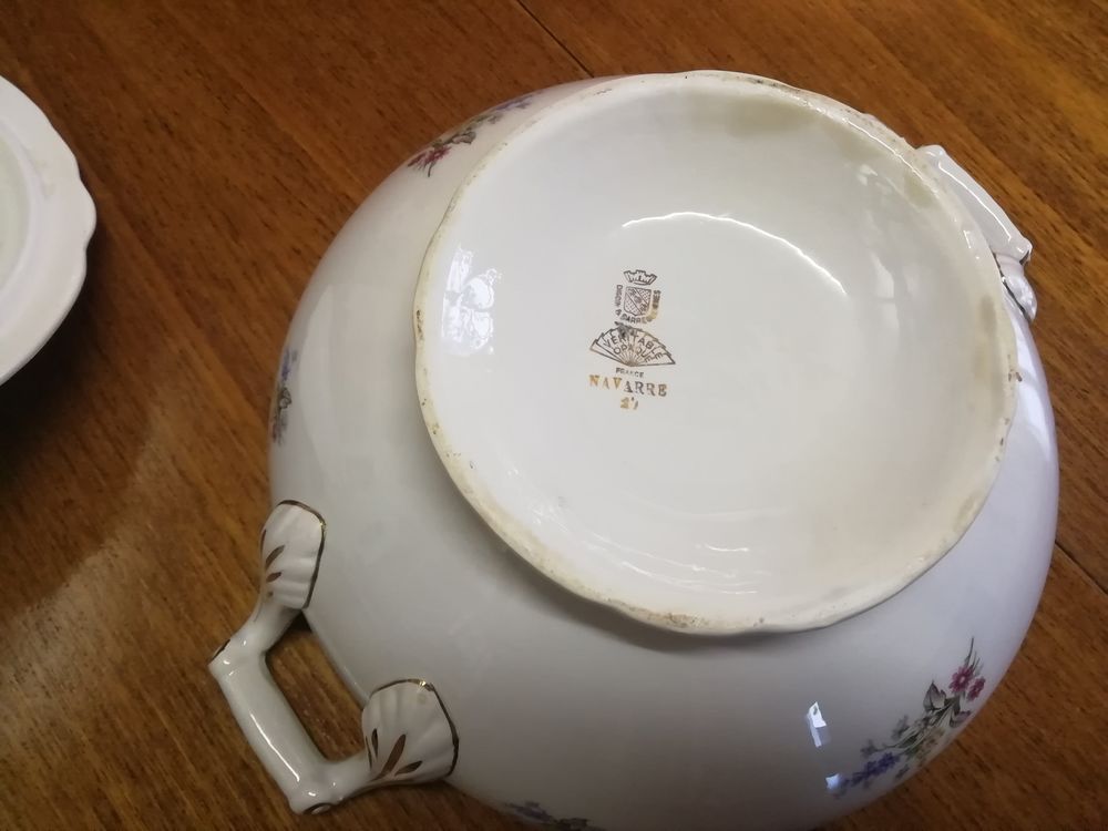 Soupi&egrave;re ancienne Sarreguemine Décoration