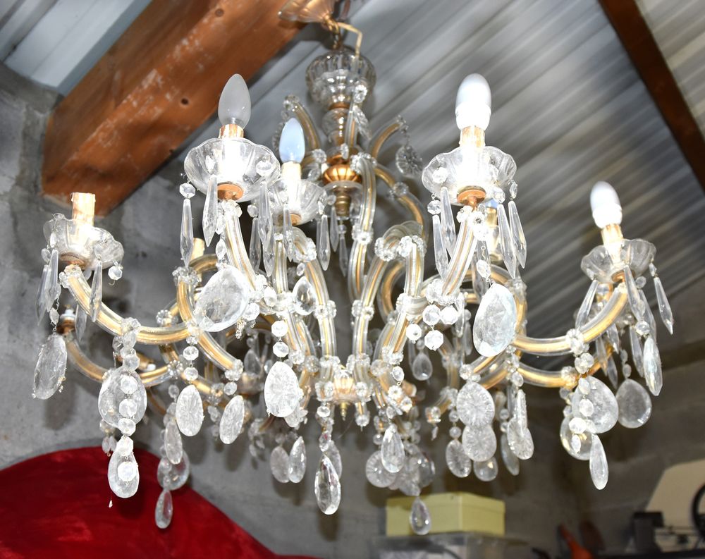 Tr&egrave;s beau Lustre de style 15 Lampes ? 10 Branches - Décoration