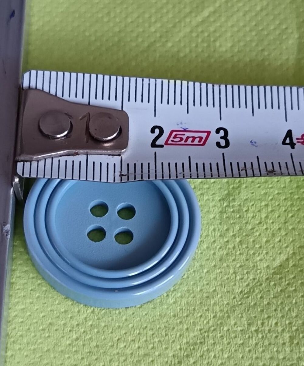 Lot De 6 Boutons Vintage Vert Lumineux à Pied - Diamètre 2,7 Cm - Réf. 280 - Occasion (État Voir Photos)