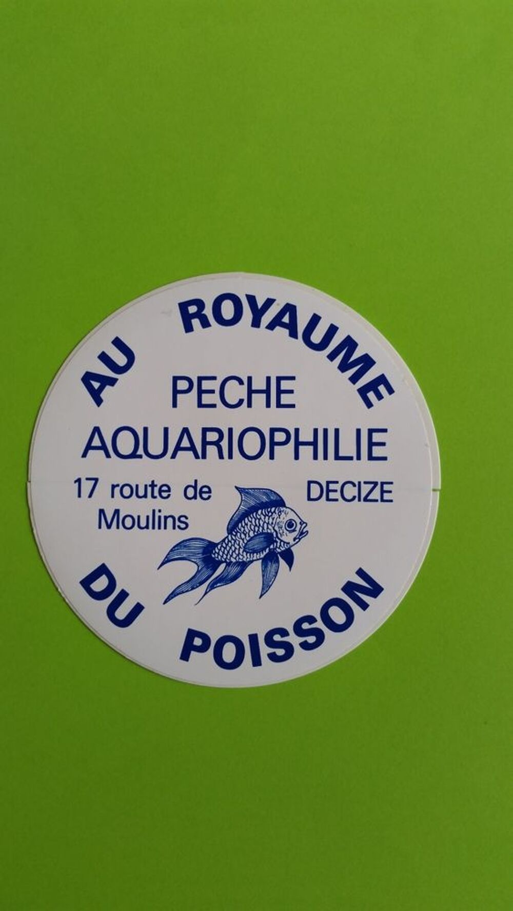 AUTOCOLLANT AU ROYAUME DU POISSON 