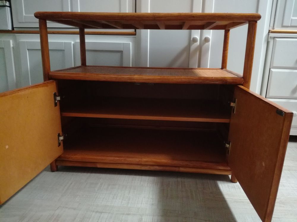 Buffet en rotin et bambou vintage Meubles