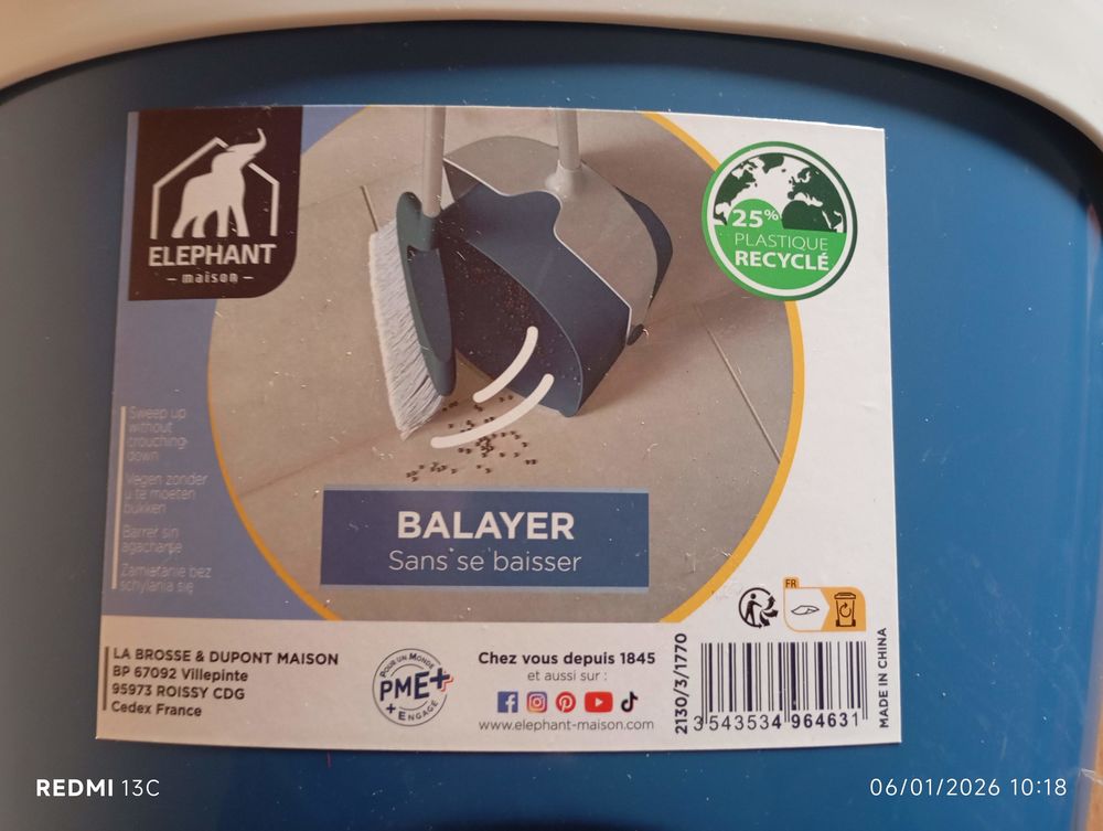 Pelle &amp; Balayette double fonction Electroménager