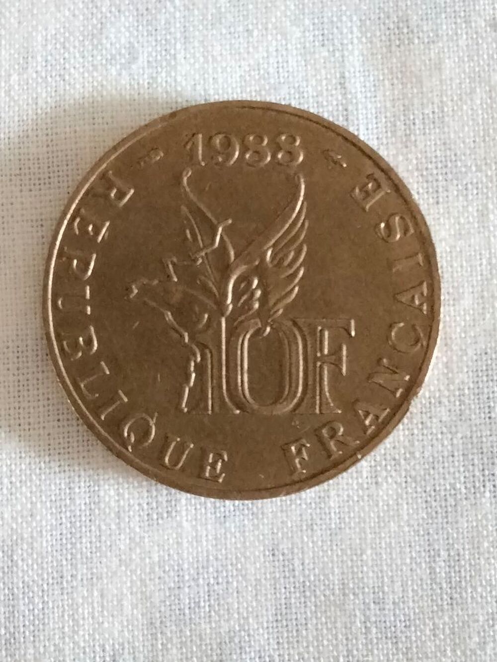 Pi&egrave;ce de 10 francs roland garros. 