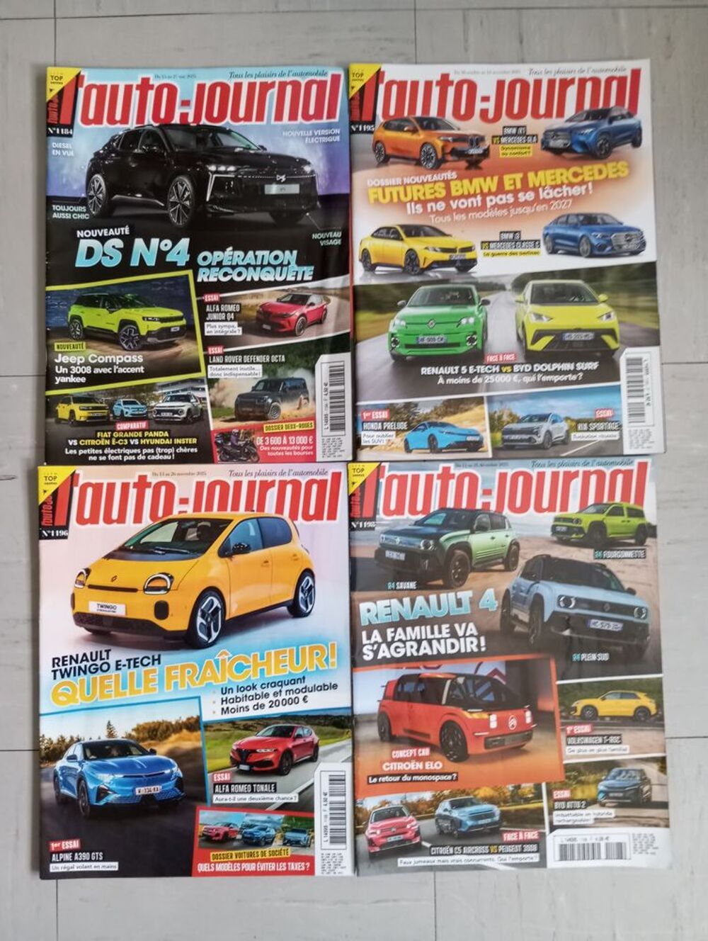 Revues magazines l'auto journal lot ou d&eacute;tail Livres et BD