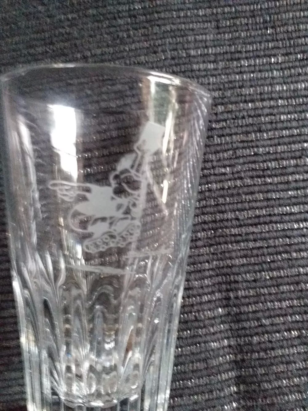 VERRE VINTAGE SEREGRAPHIE DUBOUILLON Décoration