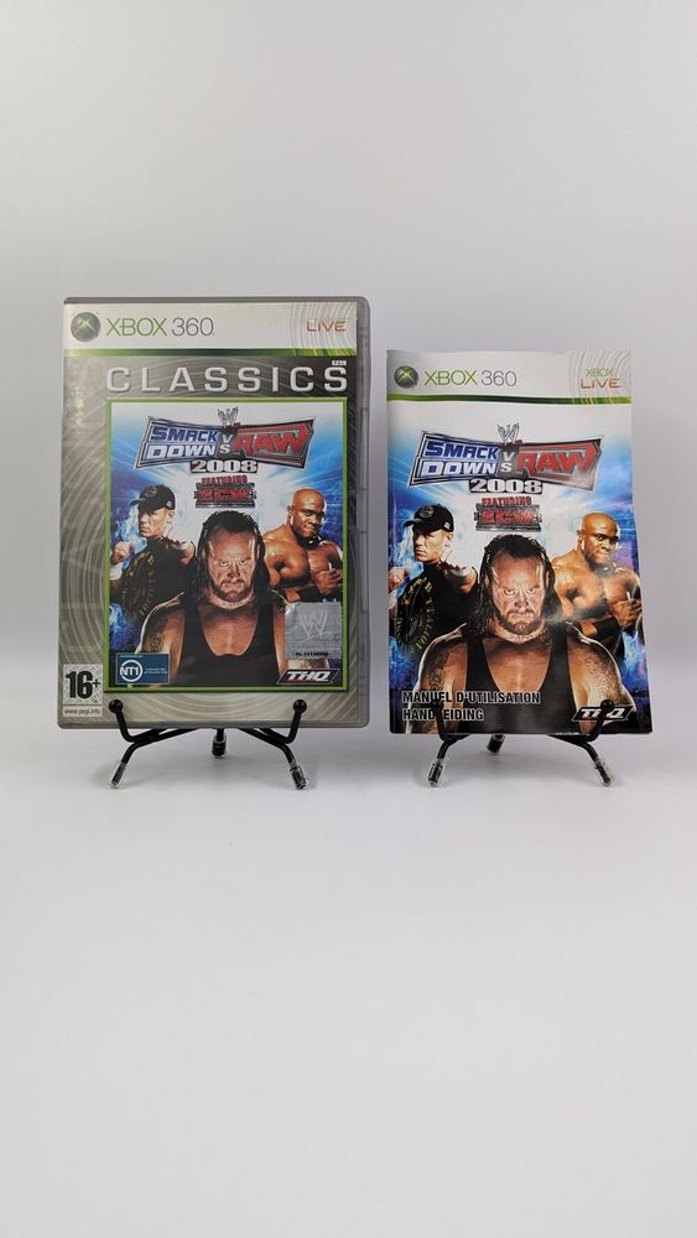 Jeu Xbox 360 SmackDown vs Raw 2008 (Classics) boite, complet Consoles et jeux vidéos