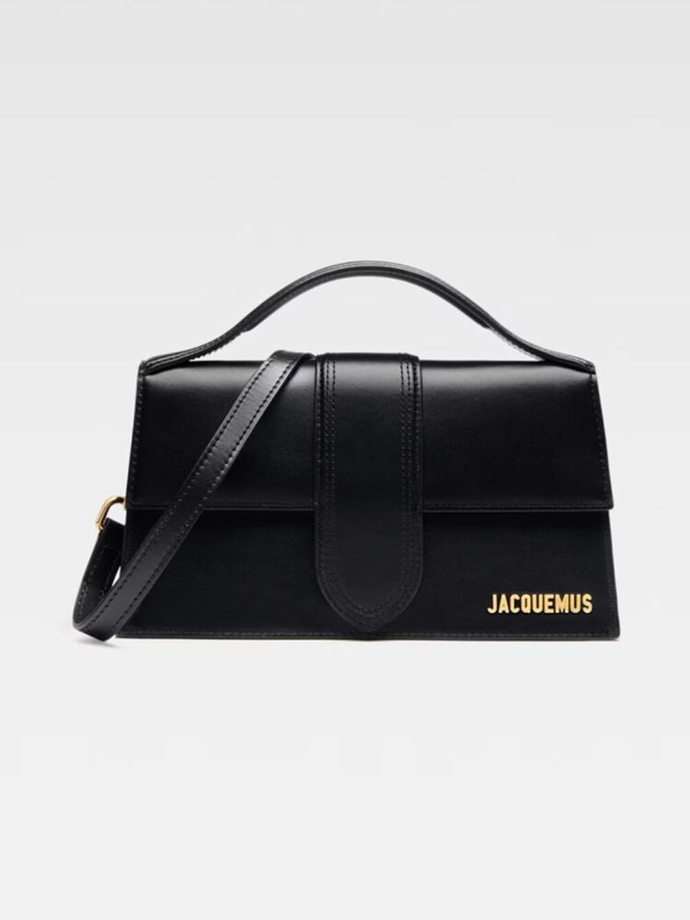 Jacquemus - Sac &agrave; main Le Grand Bambino en cuir noir Maroquinerie
