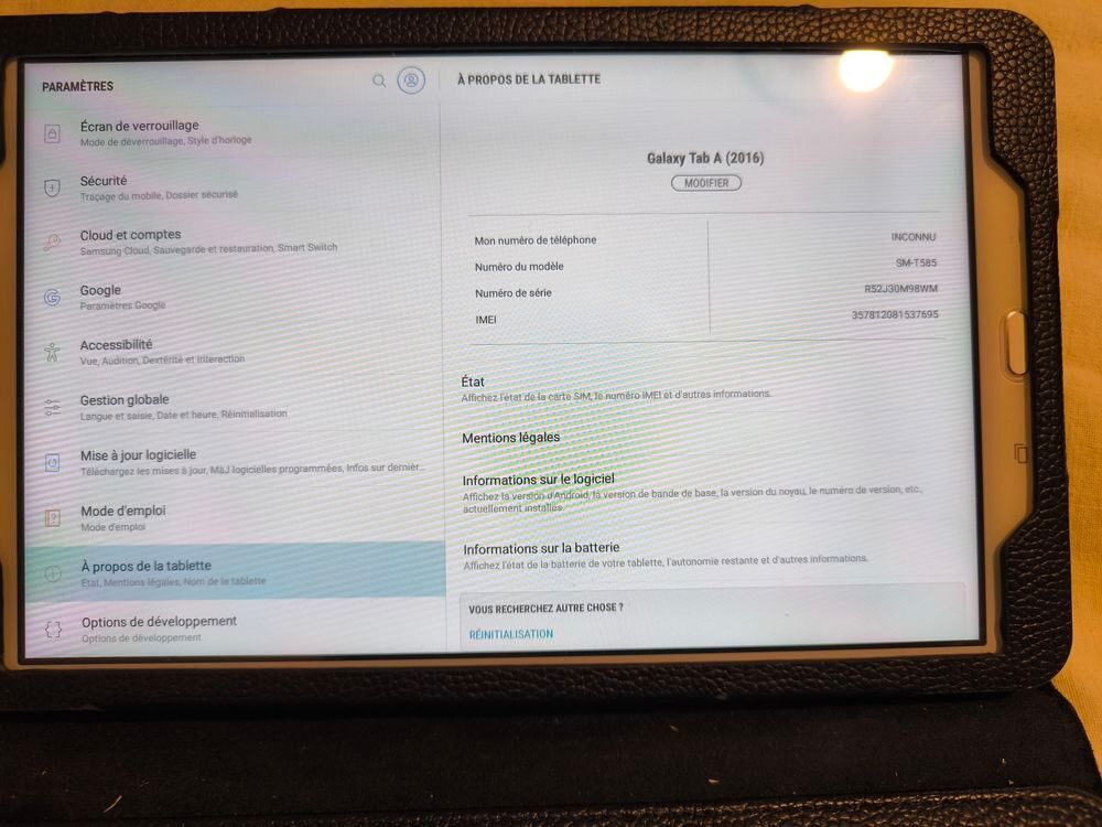 Tablette SAMSUNG Galaxy Téléphones et tablettes