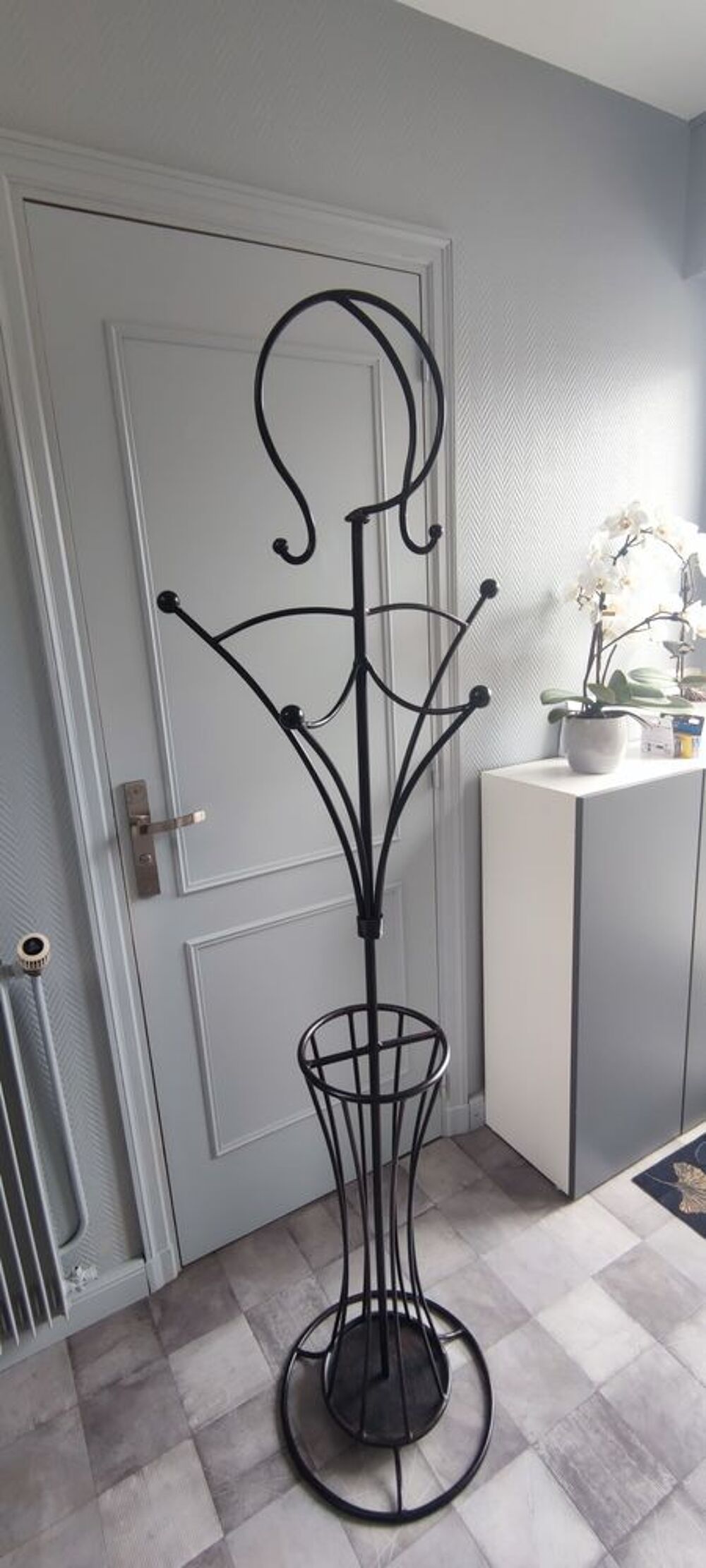 Porte manteau en fer forg&eacute;, femme Décoration