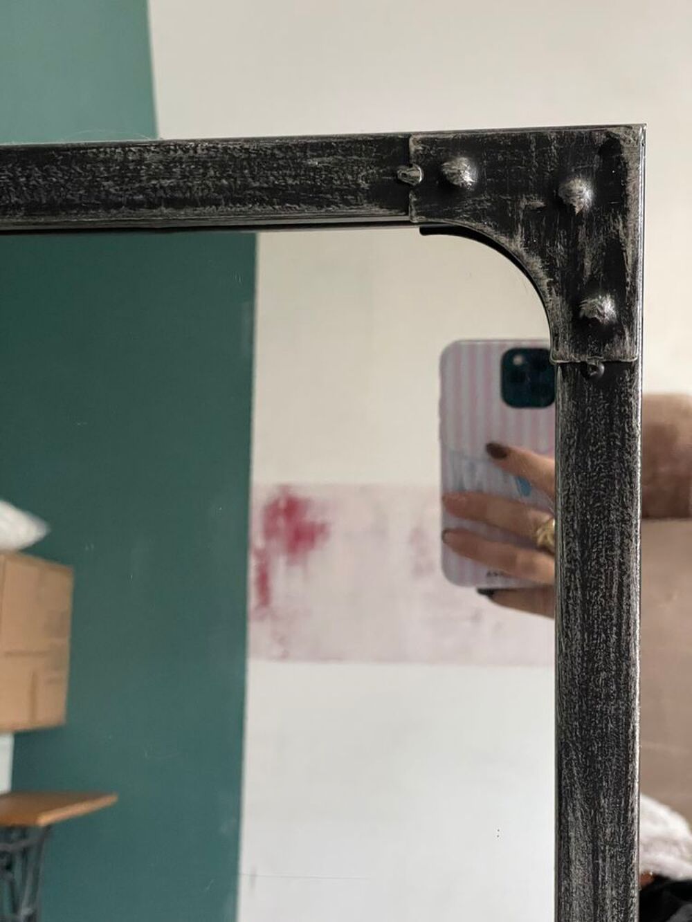 Miroir mural verri&egrave;re industriel Décoration