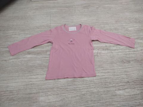 F (17) - 4 ans - Tee-shirt rose  Tex Basic  1 Paris 13 (75)