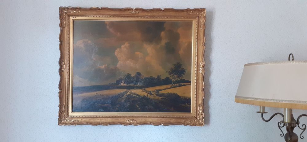Tableau Champs de bl&eacute;. Ruisdael Jacob Van. Décoration