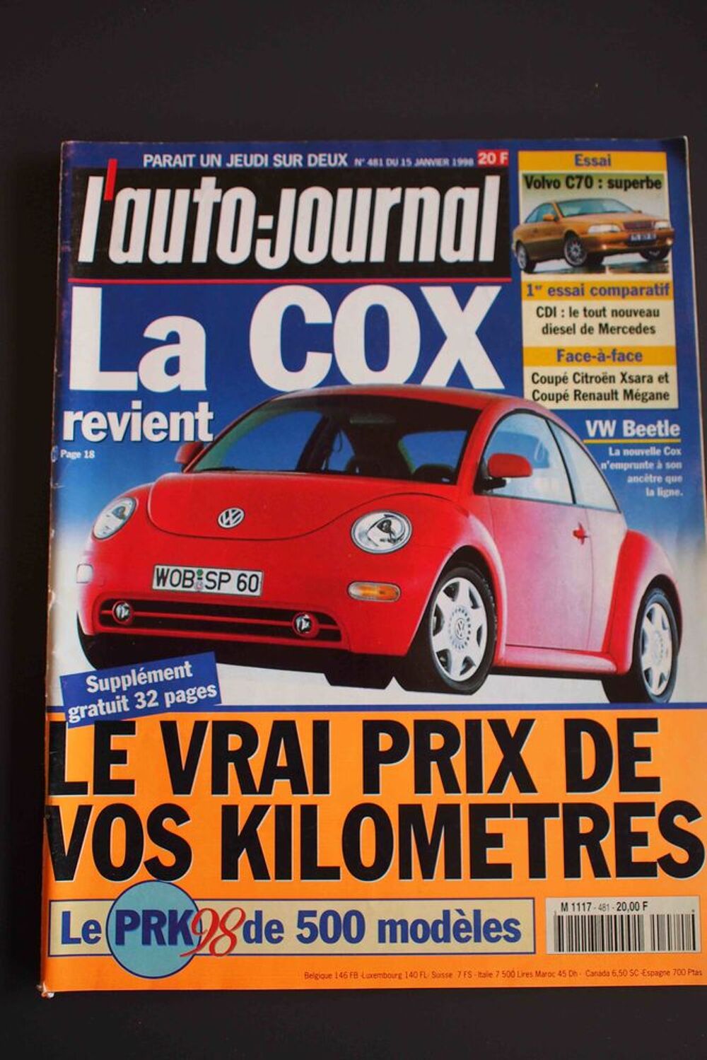 La Cox revient - L'AUTO JOURNAL N&deg; 481, Livres et BD