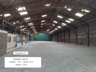 Location Autre bâtiment 1000 m2  50 m x 20 m  hauteur 7,70 m Achiet-le-grand