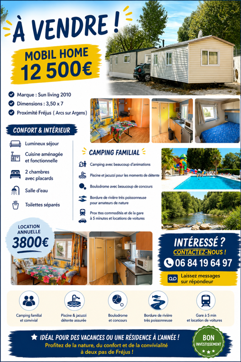 Mobil-Home Mobil-Home 2010 occasion Les Arcs 83460