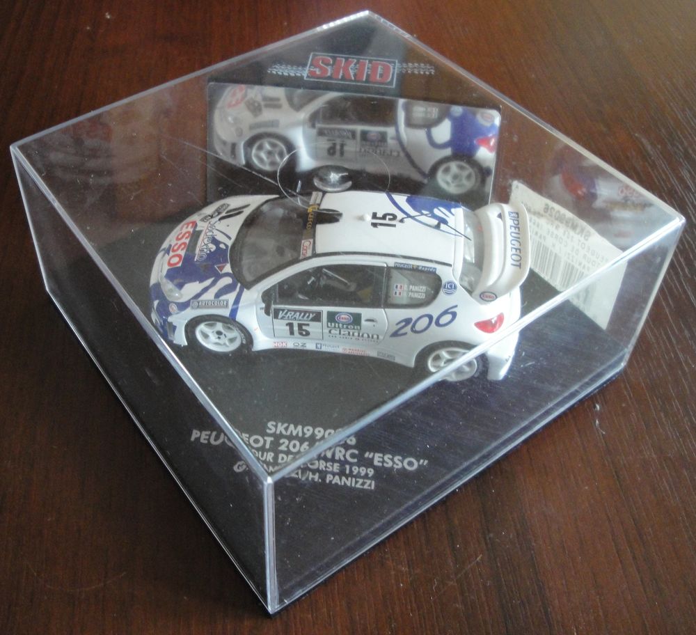 Peugeot 206 WRC Esso tour de Corse 1999 Skid 1/43 