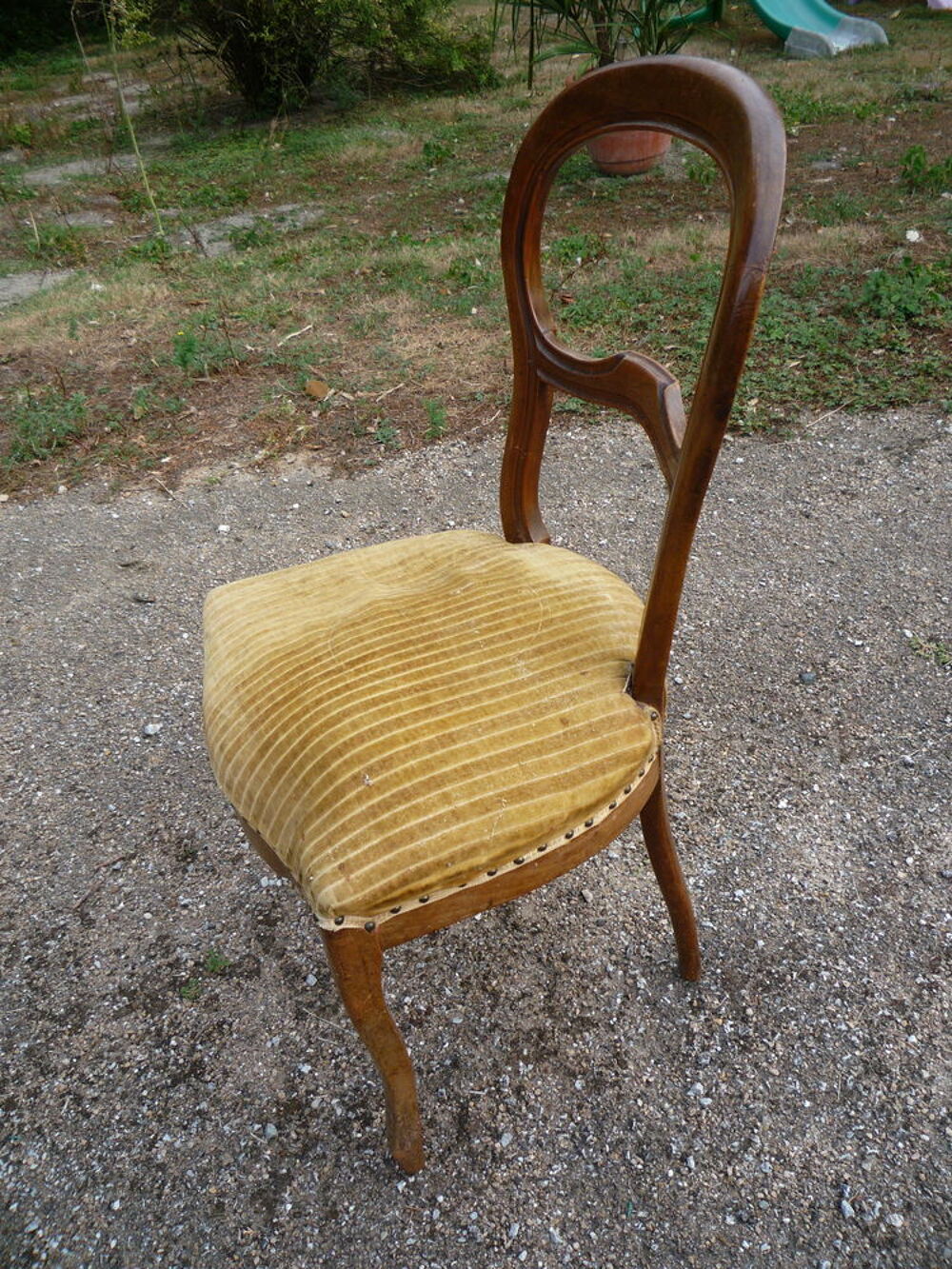Chaise Louis Philippe/tapissier Meubles