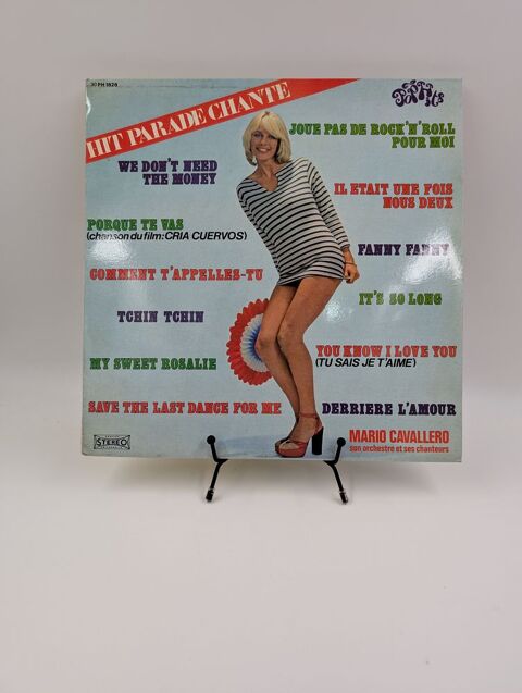 Vinyle 33 tours Hit Parade Chant : Mario Cavallero (Joue..) 7 Vulbens (74)