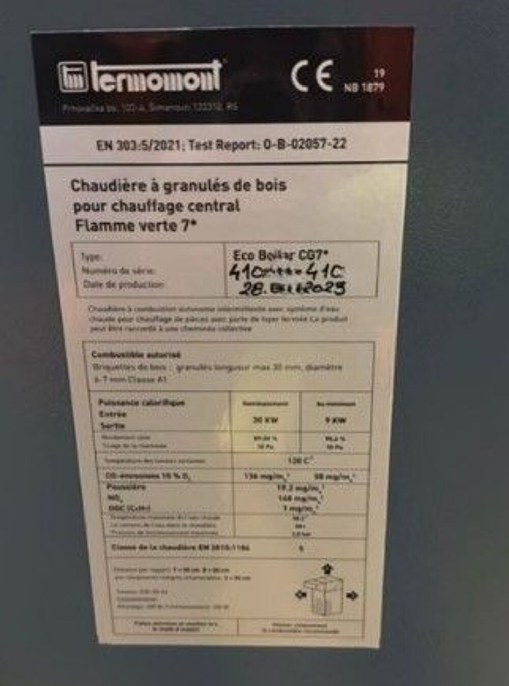 Chaudi&egrave;re &agrave; Granul&eacute;s Pellets Neuve 9Kw 30Kw Flamme Verte 7 Bricolage