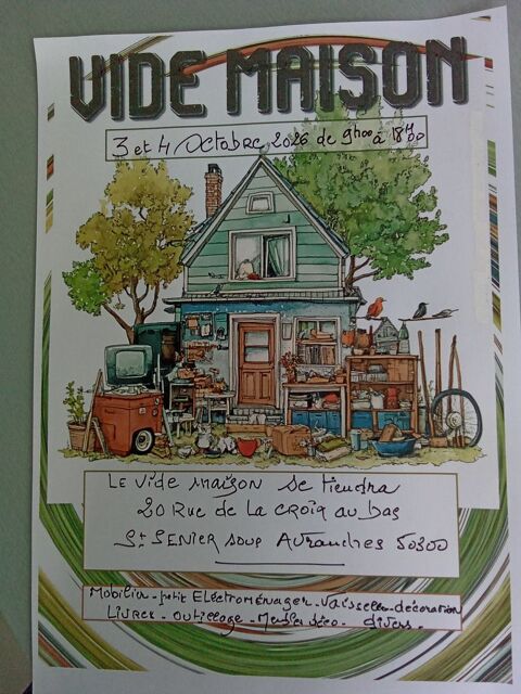 VIDE MAISON LES 3 ET 4 OCTOBRE 2026 Saint-Senier-sous-Avranches (50)