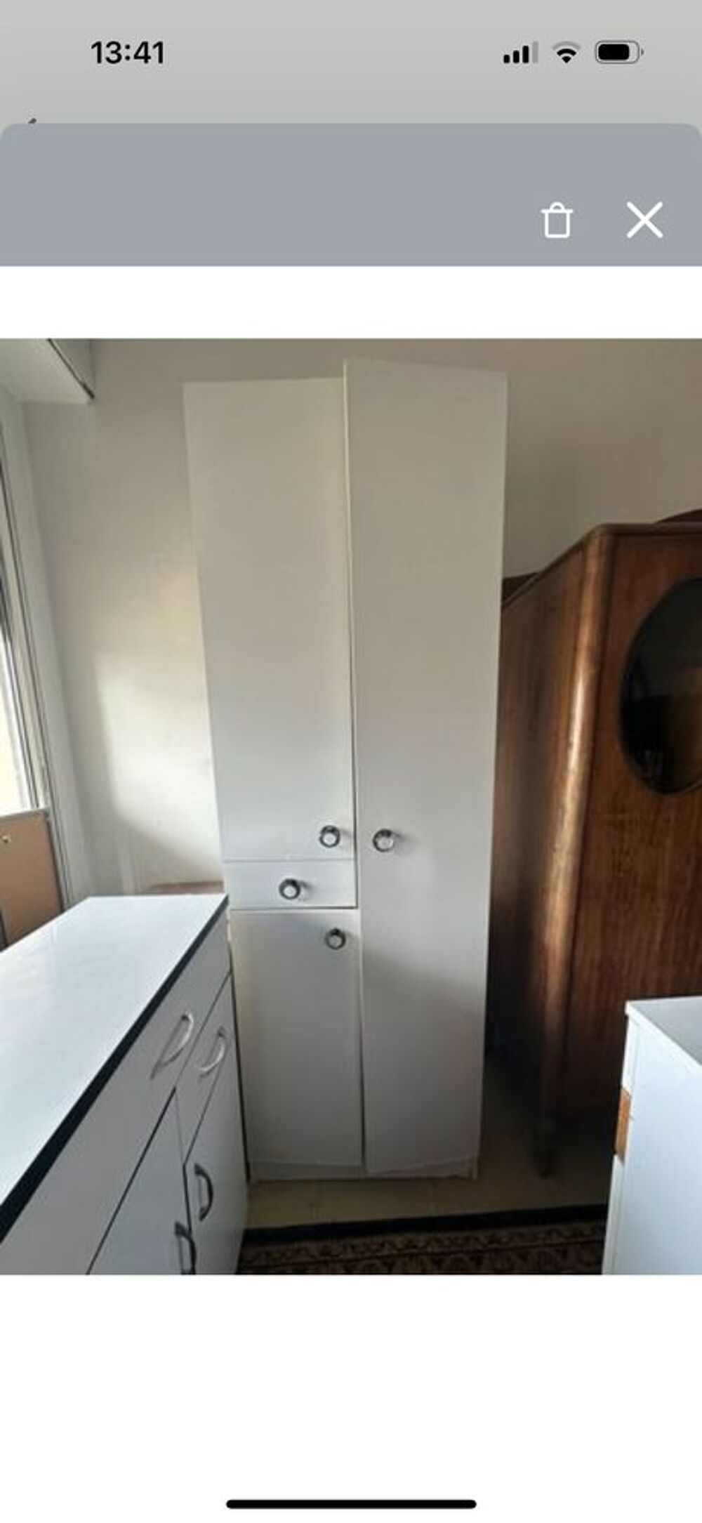 Meuble blanc haut pour salle de bain Meubles