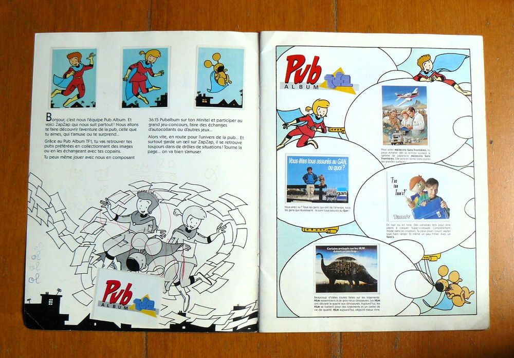 Album Pub TF1 1988-1989 - Complet sans poster 