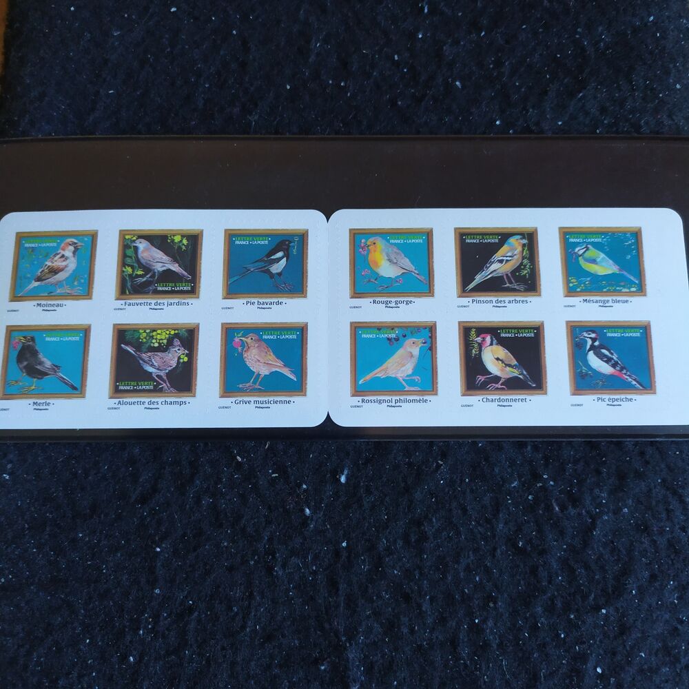 carnet de timbres 2025 melodie des oiseaux 