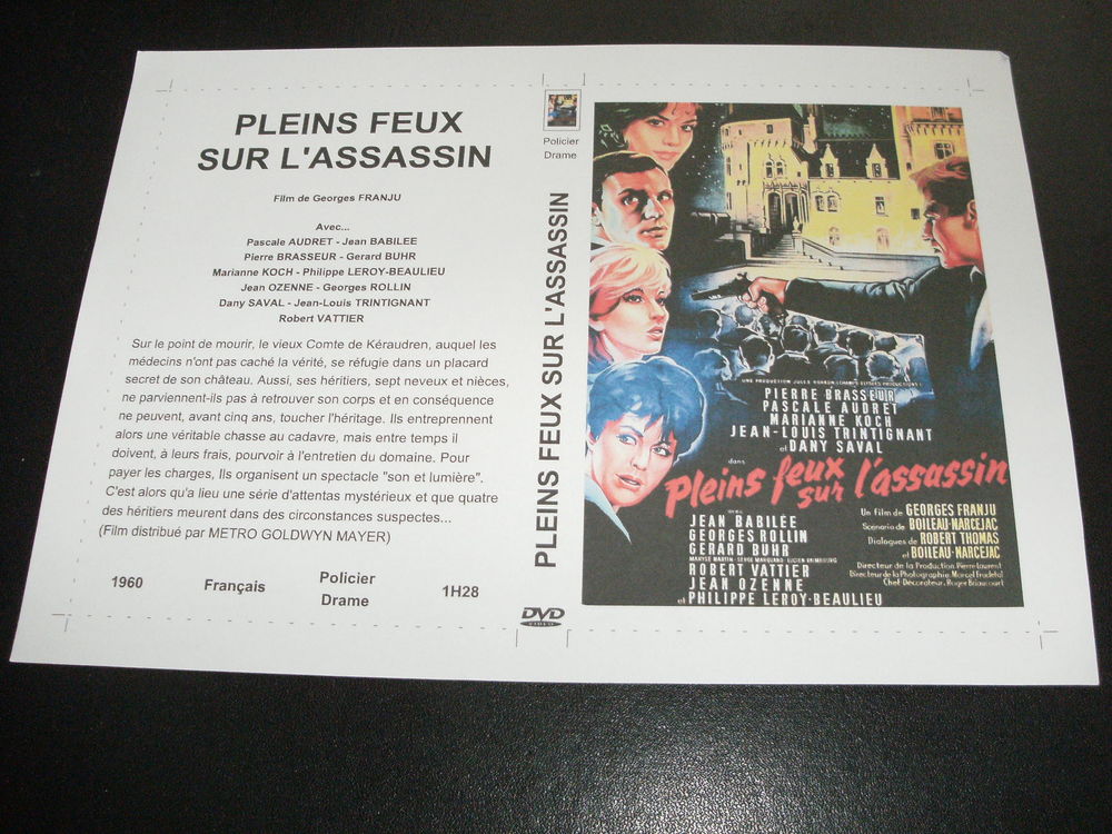 Film : " Pleins feux sur l'assassin " DVD et blu-ray