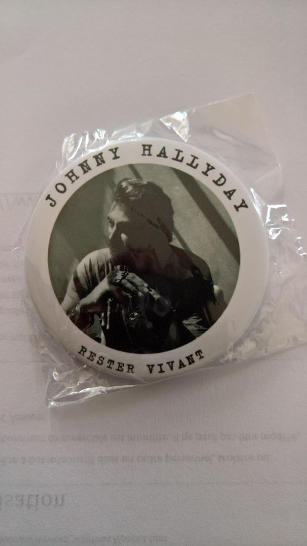 Badge Johnny Hallyday 