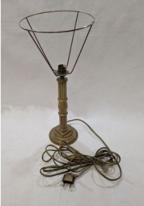 Pied de lampe en bronze A Berger 1927 30 La Garenne-Colombes (92)